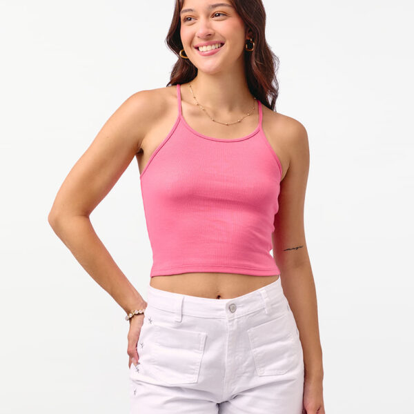 Top Mujer Marian Fucsia Floral