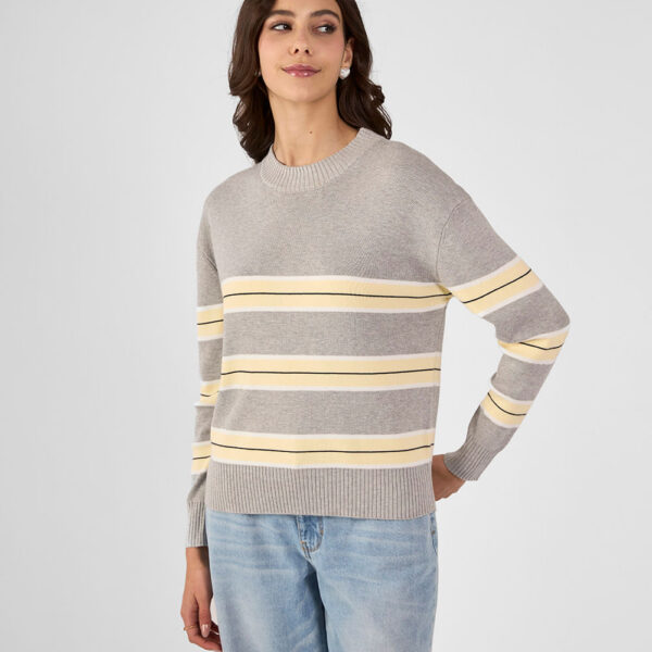 Chompa Mujer Delila Gris Melange
