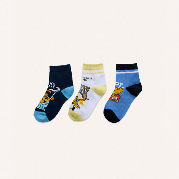 Calcetines Pack X3 Niño Mariano Celeste/amarillo/azul