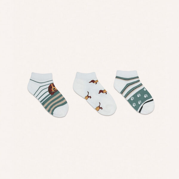 Calcetines Pack X3 Niño Milcar Marrón/verde/coco