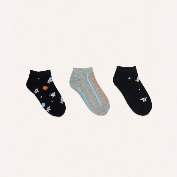 Calcetines Pack X3 Niño Milcar Negro/melange/negro