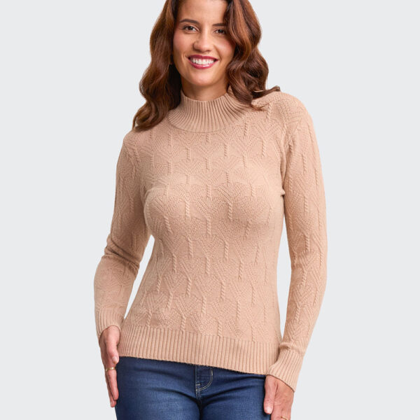 Chompa Mujer Mora 4b Marrón Claro