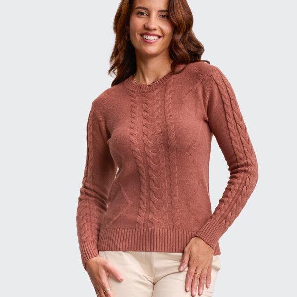 Chompa Mujer Mora 4a Ladrillo Hazel