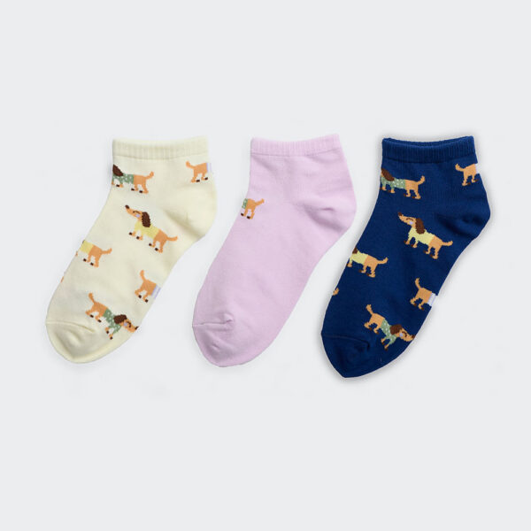 Calcetines Pack x 3 Niña Nini Rosa/Azul/Coco