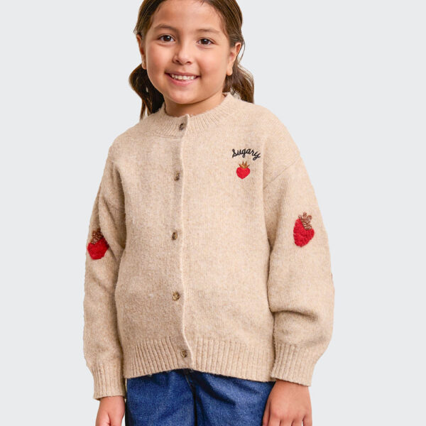 Chompa Niña Fatima Beige