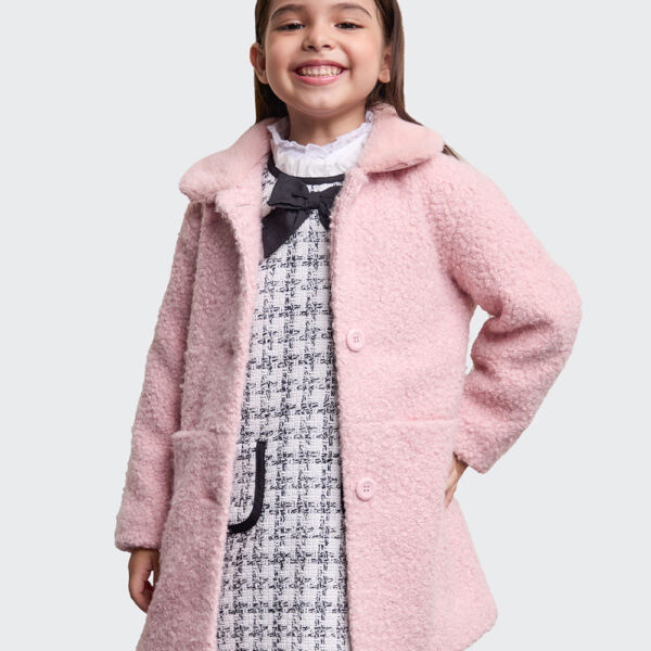 Abrigo Niña Violeta Rosado Silver