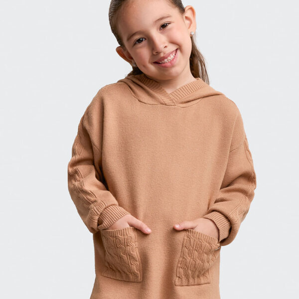 Chompa Niña Karyely Beige Tannin