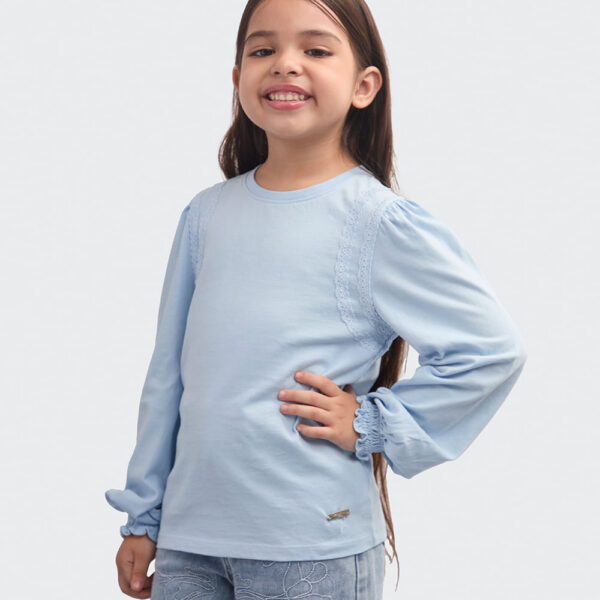 Polo Niña Helena Celeste