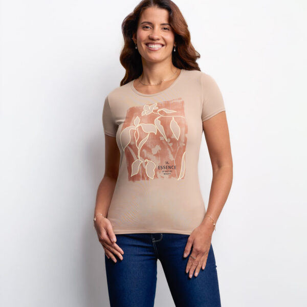Polo Mujer Romina Beige Natural