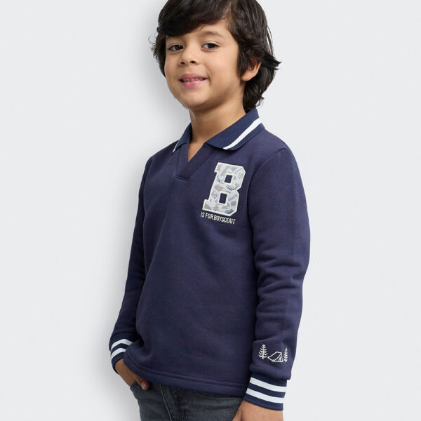 Polo Cuello Camisa Niño Cristian Azul Náutico