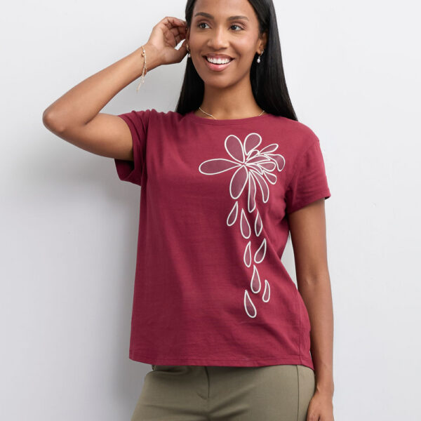 Polo Mujer Niza Borgoña