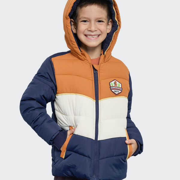 Casaca Niño Jordan Azul Nautico / Naranja Ochre