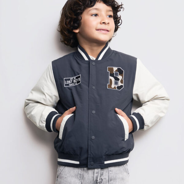 Casaca Niño Zayn Gris Iron