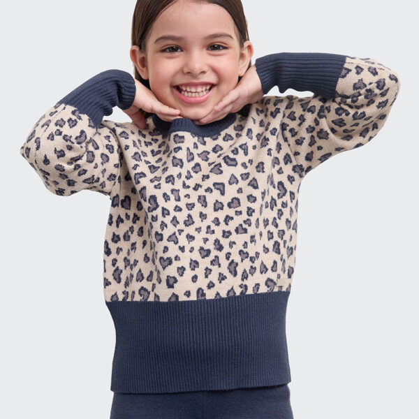 Chompa Niña Yoli Azul Sombra