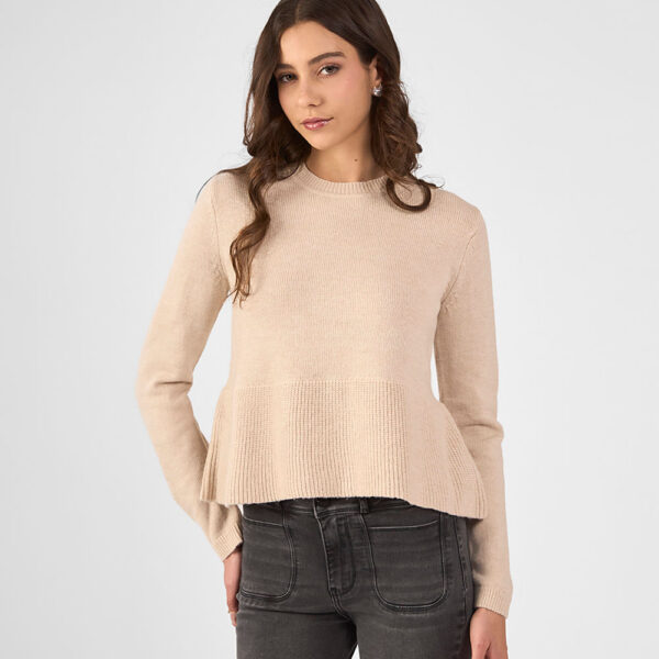 Chompa Mujer Samiya Beige Crema