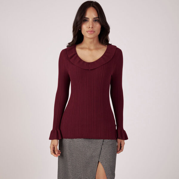 Polo Mujer Babette Borgoña