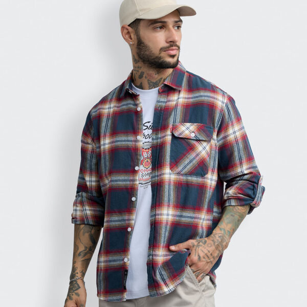 Camisa Hombre Thomas Azul Imperial