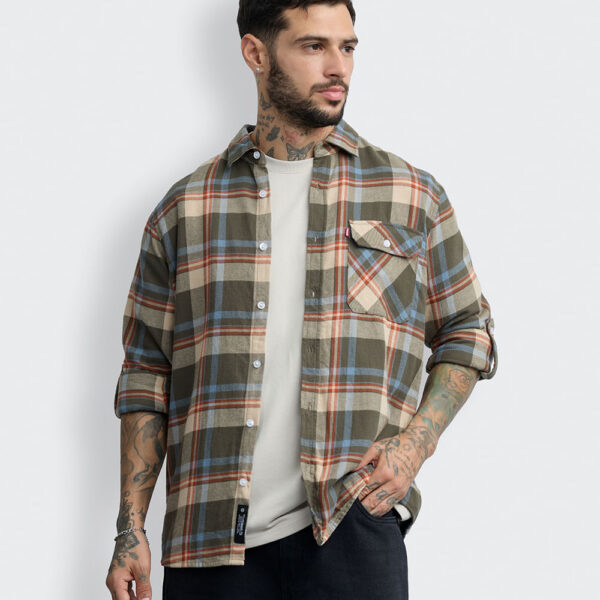 Camisa Hombre Thomas Verde Bronze