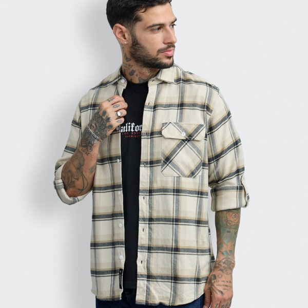 Camisa Hombre Thomas Beige Arena