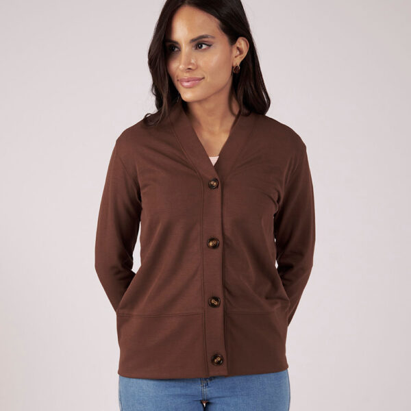 Chompa Mujer Elsa Marron Chocolate