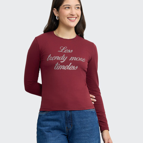 Polo Mujer Daiara Guinda Rubí
