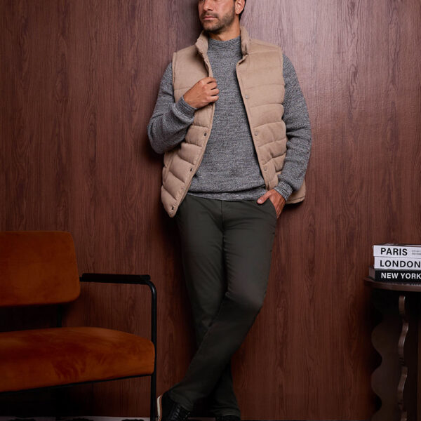 Chaleco Hombre Tonny Beige Natural