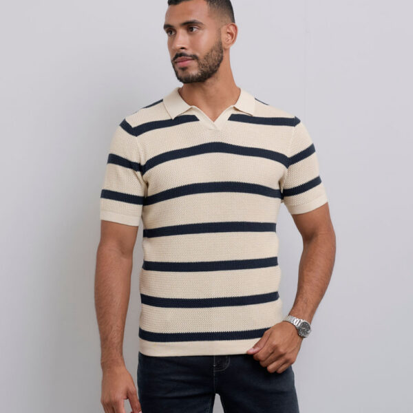 Polo Cuello Camisa Hombre Boris Beige Arena