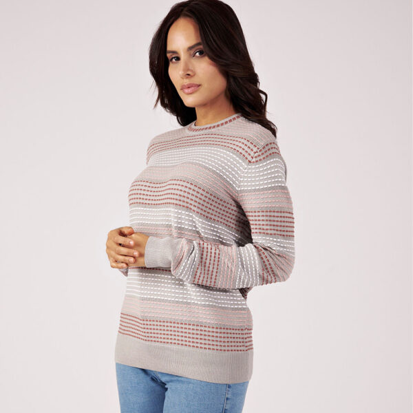 Chompa Mujer Milenka Gris Melange