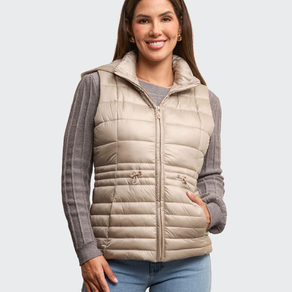 Chaleco Mujer Paola Gris Arena