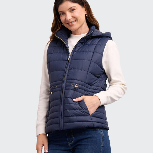 Chaleco Mujer Paola Azul Mora
