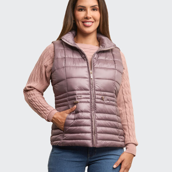 Chaleco Mujer Paola Morado Argyle