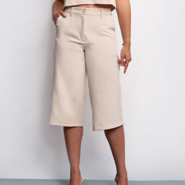 Bermuda Mujer Lohan Beige Crema