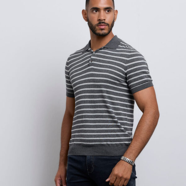 Polo Cuello Camisa Hombre Santy Charcoal