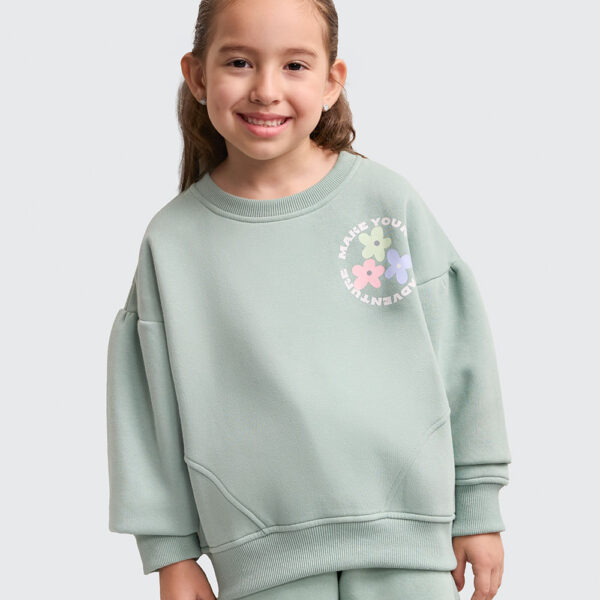 Polera Niña Laura Turqueza Claro