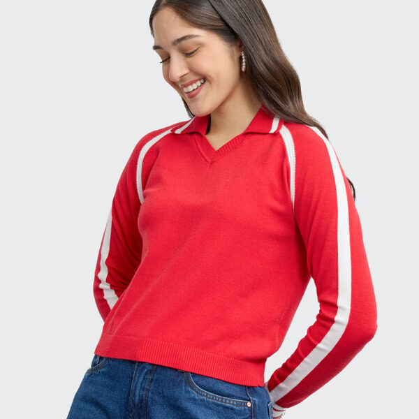 Chompa Mujer Dariana Rojo Prince