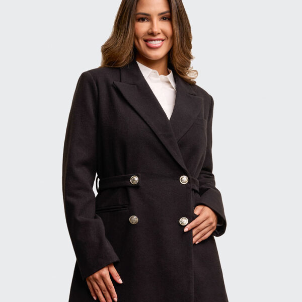 Abrigo Mujer Clavel Negro