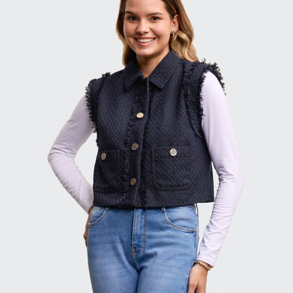 Chaleco Mujer Alessa Azul Imperial