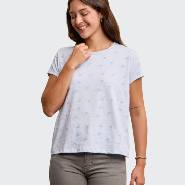 Polo Mujer Main Celeste Agua