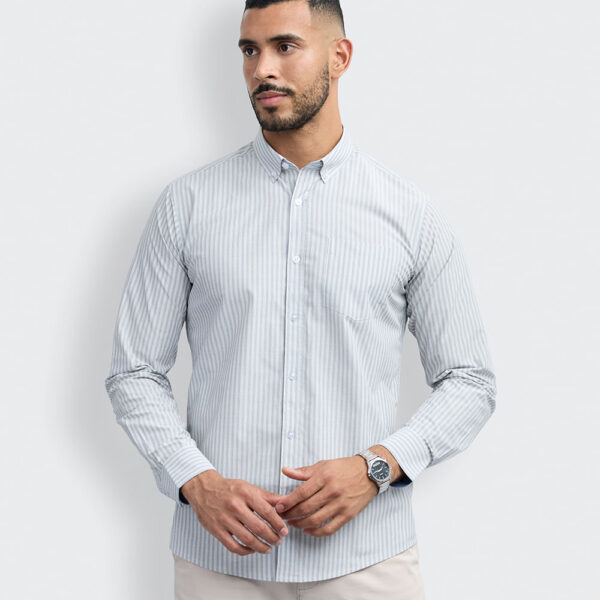 Camisa Hombre Piedro Gris Claro