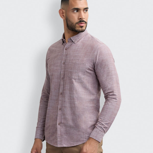Camisa Hombre Paolo Vino Oscuro