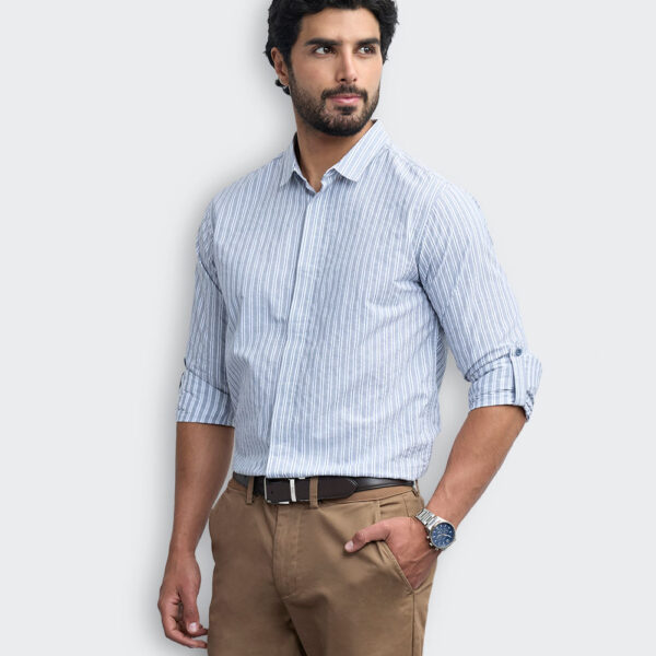 Camisa Hombre Sebastian Celeste Lavanda