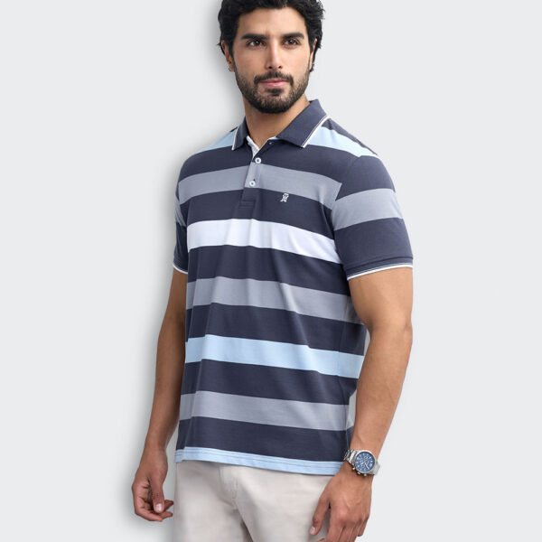Polo Cuello Camisa Hombre Saylor Azul Pacífico