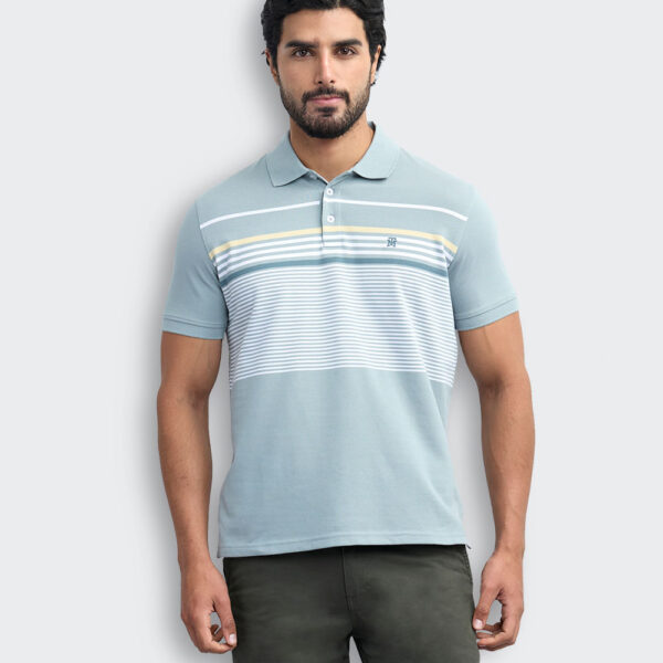 Polo Cuello Camisa Hombre Saylor Verde Slate