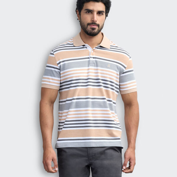 Polo Cuello Camisa Hombre Saylor Beige Natural