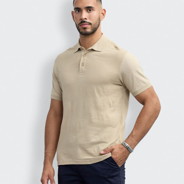 Polo Cuello Camisa Hombre Paul Beige Safari
