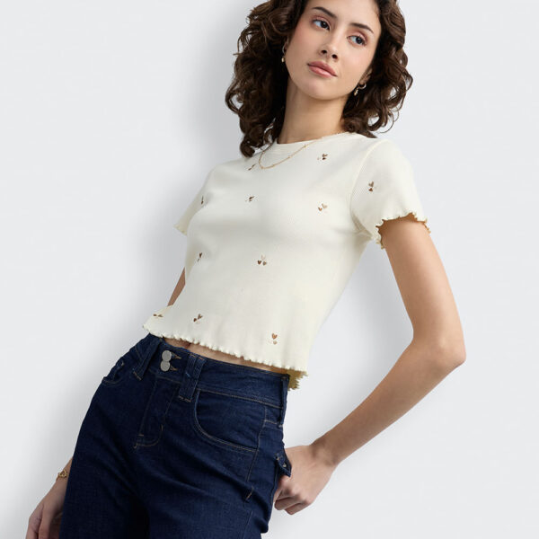 Polo Mujer Kate Crema Pastel