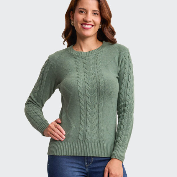 Chompa Mujer Mora 4a Verde Vintage