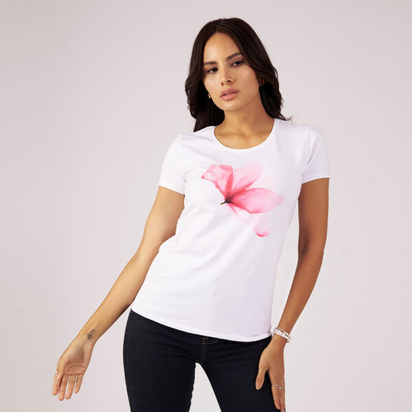 Polo Mujer Romina Blanco Óptico