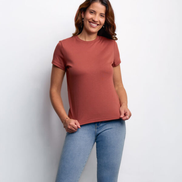 Polo Mujer Isaura Teja Oscuro