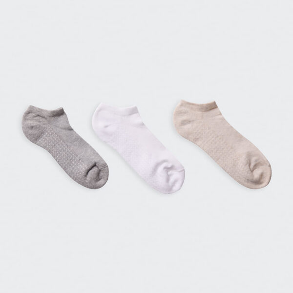 Calcetines Pack x 3 Mujer Mitzy Coco/Beige/Melange